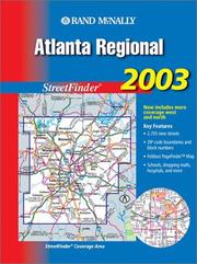 Cover of: Rand McNally Atlanta Regional 2003 Streetfinder | Rand McNally
