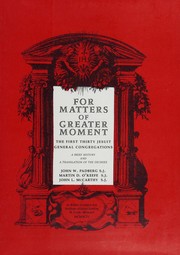 For matters of greater moment by Jesuits. Congregatio Generalis