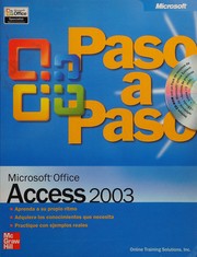Microsoft Office Access 2003 paso a paso by Inc Online Training Solutions