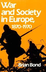 Cover of: War and society in Europe, 1870-1970