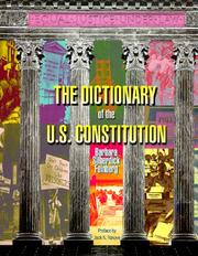 Cover of: The dictionary of the U.S. Constitution