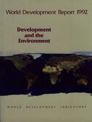 Cover of: World Development Report 1992: Development and the Environment (World Development Report)