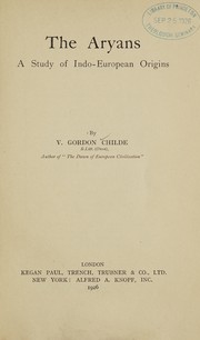 Cover of: The Aryans by V. Gordon Childe