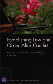 Cover of: Establishing law and order after conflict