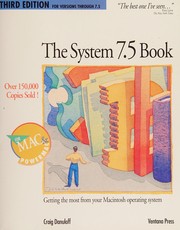 Cover of: The System 7.5 book by Craig Danuloff