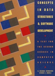 Cover of: Concepts in data structures and software development: a text for the second course in computer science