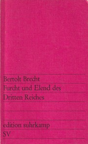 Cover of: Furcht und Elend des Dritten Reiches: 24 Szenen