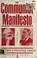 Cover of: Manifesto of the Communist party