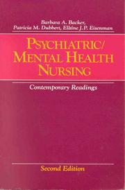 Cover of: Psychiatric/mental health nursing: contemporary readings