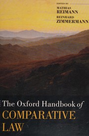 The Oxford handbook of comparative law by Reinhard Zimmermann, Mathias Reimann