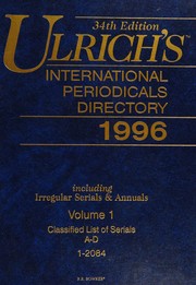 Cover of: Ulrich's International Periodicals Directory (Ulrich's International Periodicals Directory (Separate Vols))