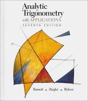 Cover of: Analytic trigonometry with applications. by Raymond A. Barnett