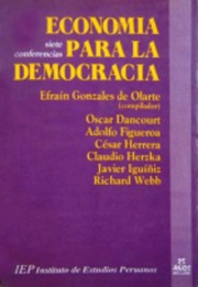 Cover of: Economía para la democracia: siete conferencias