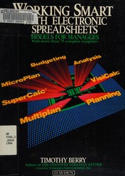 Cover of: Working smart with electronic spreadsheets: models for managers