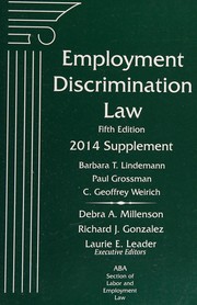 Cover of: Employment discrimination law by Barbara Lindemann