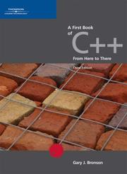 Cover of: A First Book of C++, From Here to There