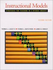 Cover of: Instructional models: Strategies for teaching in a diverse society