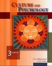 Culture and psychology by David Ricky Matsumoto, David Matsumoto, Linda Juang