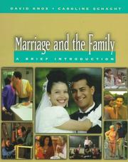 Cover of: Marriage and the family: a brief introduction