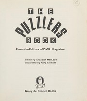 Cover of: The Puzzler's Book