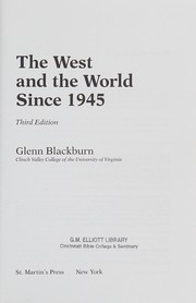 Cover of: The West and the world since 1945