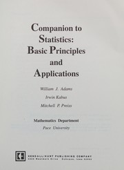 Cover of: Companion to Statistics: Basic Principles and Applications