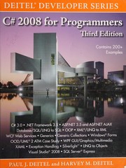 Cover of: C♯ 2008 for programmers / Paul J. Deitel, Harvey M. Deitel.