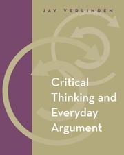 Cover of: Critical thinking and everyday argument