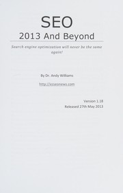 Cover of: SEO by Andy Williams