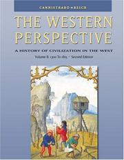 Cover of: The Western Perspective: The Middle Ages to World War I, Volume B: 1300 to 1815 (with InfoTrac®)
