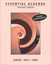 Cover of: Essential algebra