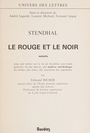 Cover of: Le Rouge et le noir by Stendhal