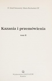 Cover of: Kazania i przemówienia