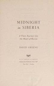 Cover of: Midnight in Siberia by David Greene