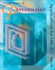 Cover of: Fundamentals of psychology: applications for life & work