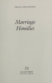 Cover of: Marriage homilies