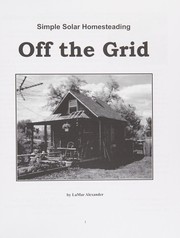 Off the grid by LaMar Alexander