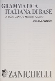 Cover of: Grammatica italiana di base
