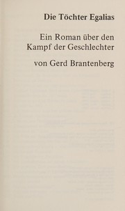Cover of: Die Tochter Egalias by G Brandenberg