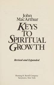 Cover of: Keys to spiritual growth