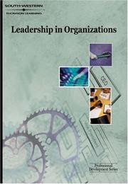 Cover of: Leadership in organizations