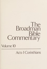 Cover of: The Broadman Bible Commentary, Volume 10 by Clifton J. Allen