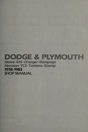 Dodge & Plymouth, Omni, 024, Rampage, Horizon, TC3, 1978-1982 by Sydnie A. Wauson