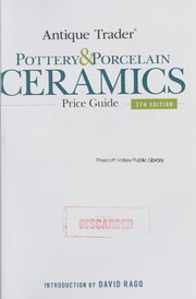 Cover of: Antique Trader Pottery and Porcelain Ceramics Price Guide