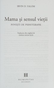 Cover of: Mama şi sensul vieţii: poveşti de psihoterapie