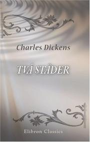 Book: TvÃ¥ stÃ¤der By Charles Dickens