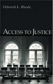 Access to Justice by Deborah L. Rhode