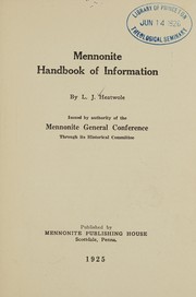 Cover of: Mennonite handbook of information