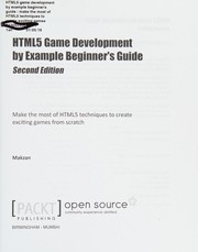 Cover of: HTML5 game development by example