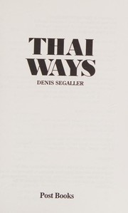 Cover of: Thai Ways by 
